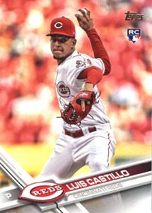 2017 topps update #us139 luis castillo rc rookie card cincinnati reds official mlb baseball trading card in raw (nm or better) condition