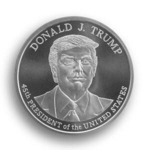 2020 silver donald trump private mintage, 45th presidential, limited edition mint. 1 troy oz .999 fine silver round