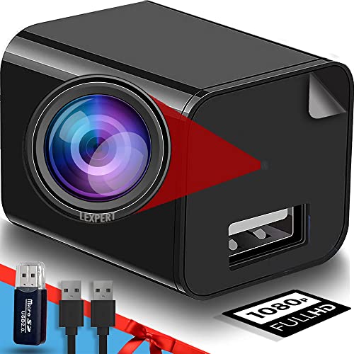 LEXPERT Spy Camera Charger - Hidden Camera - Premium Pack - HD 1080P - Best Mini Spy Camera - USB Charger Camera - Secret Camera - Nanny Cam - Small Cameras for Spying - Surveillance Camera Full HD