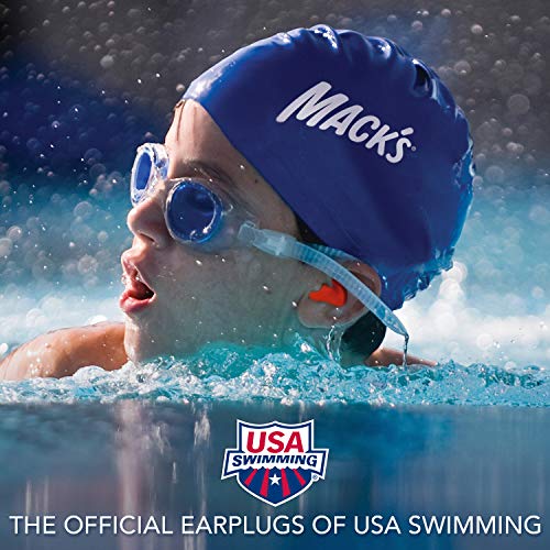 Mack's Soft Moldable Silicone Putty Ear Plugs – Kids Size, 15 Pair – Comfortable Small Earplugs for Swimming, Bathing, Travel, Loud Events and Flying | Made in USA