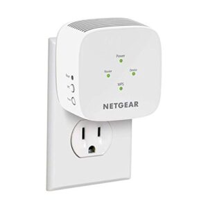 netgear wifi range extender ex2800 - coverage up to 600 sq.ft. and 15 devices with ac750 dual band wireless signal booster & repeater (up to 750mbps speed), and compact wall plug design