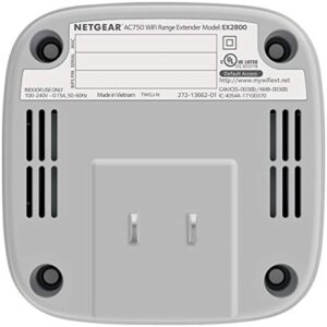 NETGEAR WiFi Range Extender EX2800 - Coverage up to 600 sq.ft. and 15 devices with AC750 Dual Band Wireless Signal Booster & Repeater (up to 750Mbps speed), and Compact Wall Plug Design