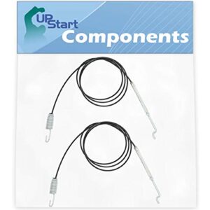 upstart components 2-pack 746-0897 auger clutch cable replacement for cub cadet 826 swe - compatible with 946-0897 auger cable