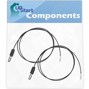 upstart components 2-pack 946-04230a auger cable replacement for yard machines 31as6weg700 (2008) snowblower - compatible with 746-0423 auger clutch cable