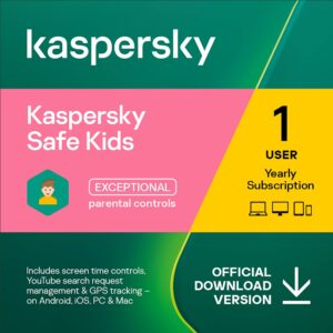 kaspersky safe kids | 1 user account | 1 year | amazon subscription - annual auto-renewal