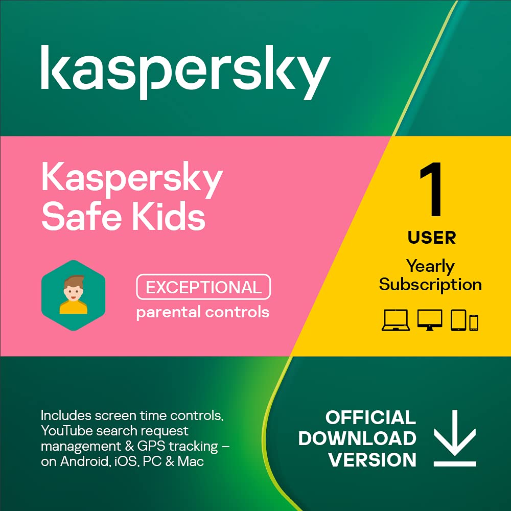 Kaspersky Safe Kids | 1 User Account | 1 Year | Amazon Subscription - Annual Auto-Renewal