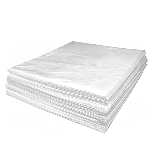 METCRY 50 Pieces of Plastic Sheeting for Body Wraps, 83x47 Inch Thick Plastic Sheeting for Body Wraps, Disposable Film Bathtub Sauna Accessories for Beauty Salon Spa Sauna