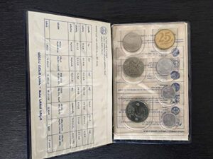 israel 1979 official uncirculated mint coins set lira old agora rare collectible currency