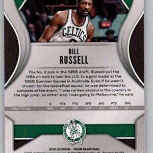 2019-20 Prizm NBA #21 Bill Russell Boston Celtics Official Panini Basketball Trading Card