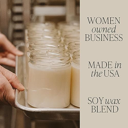 Sweet Water Decor, Relax Girl, Peppermint, Cedar, Clove, and Eucalyptus Scented Soy Wax Candle for Home | 9oz Clear Jar, 40 Hour Burn Time, Made in the USA