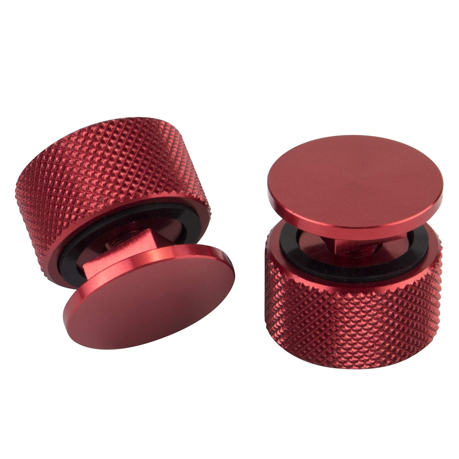 3mirrors Welding Hood (Pipeliner) Helmet Fasteners Red Headgear Replacement Parts Accessories Screws Flip Hood Aluminum - Anodized w/Silicone Washer Non-Slip 1 Pair