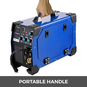 Mophorn MIG Welder 270 Amp MIG TIG Arc Welder 3 in 1 Welder Welding Machine 110V 220V TIG Welder Lift ARC Welder MMA Stick IGBT DC Inverter Welder Digital Display Combo Welding Machine