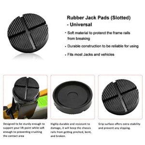 A ABIGAIL Universal Floor Jack Rubber Pad Jack Adapter Pinch Weld Side Frame Rail Protector Puck/Pad