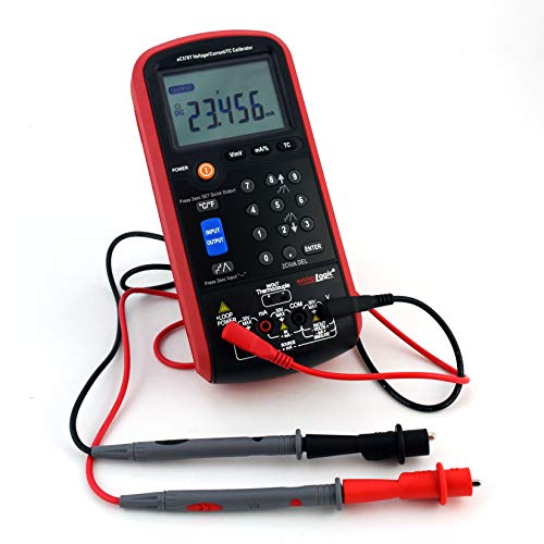 ennoLogic Volt mA Thermocouple Loop Process Calibrator eC370T - 0-20V and 4-20mA Simulator – Portable Millivolt mA and Temperature Signal Generator and Meter for Transmitters, Current Loops, PLC