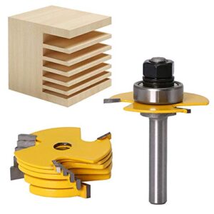 Meihejia 1/4 Inch Shank Slot Cutter Router Bit Set - 6 Size