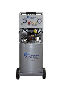 california air tools 10020acad ultra quiet & oil-free 2.0 hp, 10.0 gal. aluminum tank air compressor w/auto drain