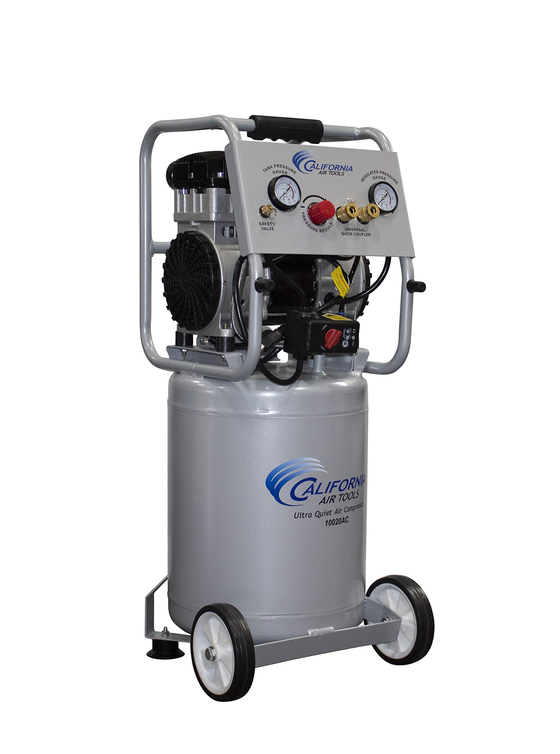 California Air Tools 10020AC Ultra Quiet & Oil-Free 2.0 Hp, 10.0 Gal. Aluminum Tank Air Compressor