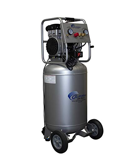 California Air Tools 20020AD Ultra Quiet & Oil-Free Air Compressor 2.0 Hp, 20.0 Gal. Steel Tank Air Compressor with Automatic Drain Valve