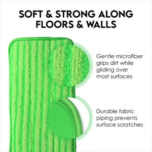 Reusable Floor Mop Pads - 8 Pack Swiffer Wet Jet Compatible Refills - Machine Washable, 12-inch Microfiber Mop Swiffer Wet Pads - Eco-Friendly Household Cleaning Supplies