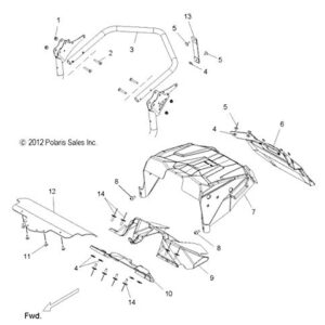 Polaris Snowmobile Snow Flap Closeoff, Genuine OEM Part 5813604, Qty 1