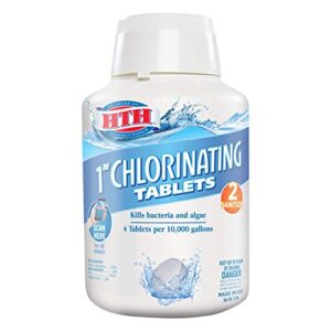 hth 42031 1" chlorinating tablets swimming pool chlorine, 5 lbs