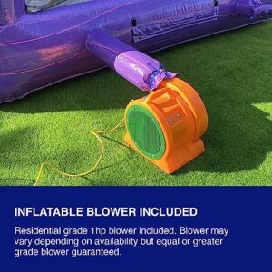 HeroKiddo 13’ Summer Breeze Commercial Grade Water Slide with Pool for Kids and Adults (with Blower), Wet Dry Use, Outdoor Indoor, Birthday Party, Rental Quality