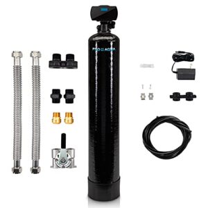 pro+aqua heavy duty whole house well water filter system - 100,000 grains, 99% effective, easy installation, 5-year warranty