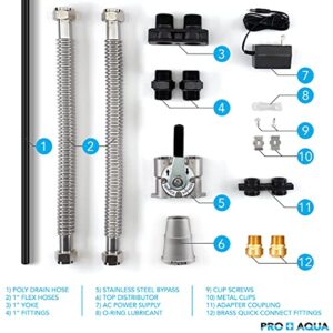 PRO+AQUA Heavy Duty Whole House Well Water Filter System - 100,000 Grains, 99% Effective, Easy Installation, 5-Year Warranty
