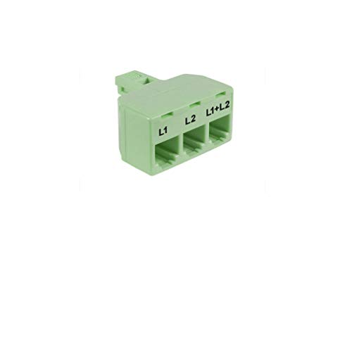 VISTRIC 2-Line Telephone Splitter-Separator, for Splitting a 2-Lines Jack (with 2 Different Phone Numbers) into 2-Jacks, enables Connecting Single Line Devices to The 2-Line Wall Jack Socket (1-Pack)