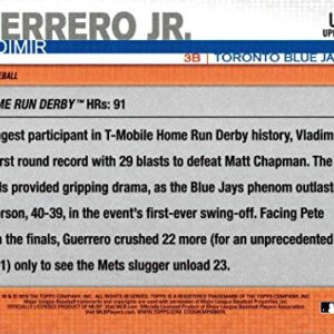 2019 Topps Update Baseball #US272 Vladimir Guerrero Jr. Rookie Card - Hits a Record 91 Home Runs in Home Run Derby