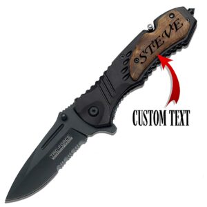 Personalized Tac-Force Gentlemens Knife, Different Custom Names Knife, Father's Day Gift, Engraved With Your Personalizations, Design Your Own