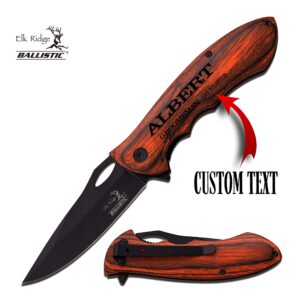 Birsppy Just Customized Personalized M Tech Knife For Groomsman, wedding,Father's Day Gift, Engraved With Your Personalizations, Design Your Own