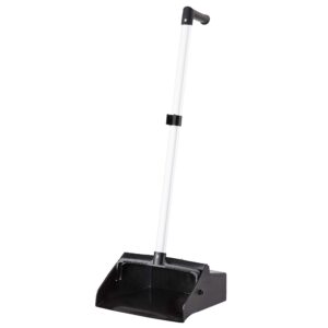 AmazonCommercial Lobby Dustpan With Broom Set, 6-Pack, Black, 11.57 in x 10.59 in x 38.86 in