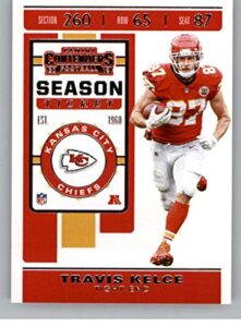 2019 panini contenders nfl season ticket football #41 travis kelce kansas city chiefs official nfl trading card from panini america