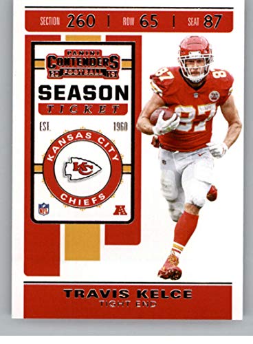 2019 Panini Contenders NFL Season Ticket Football #41 Travis Kelce Kansas City Chiefs Official NFL Trading Card From Panini America