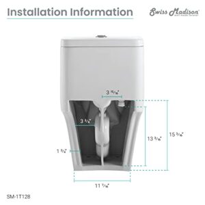 Swiss Madison SM-1T128 Bastille One Piece Elongated Dual Flush Toilet