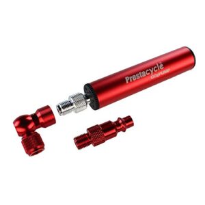 prestaflator micro – co2 / pump/air compressor tool red