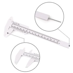 Ultrassist Plastic Vernier Caliper (2pcs), 150 mm Mini Plastic Caliper for School Student, Portable 0-6 Inch Measuring Tools, Sliding Gauge