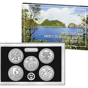 2020 S America The Beautiful 2020 Silver Quarter Proof Set America The Beautiful .999 Silver Complete Silver Proof