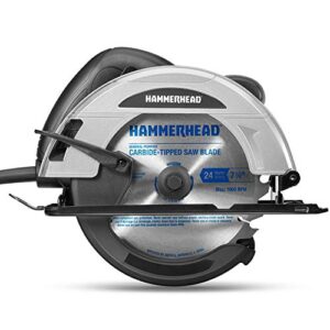 hammerhead 12-amp 7-1/4 inch circular saw with saw blade – hacs120