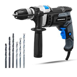 hammerhead 7.5-amp 1/2 inch variable speed hammer drill with 6pcs bit - hahd075