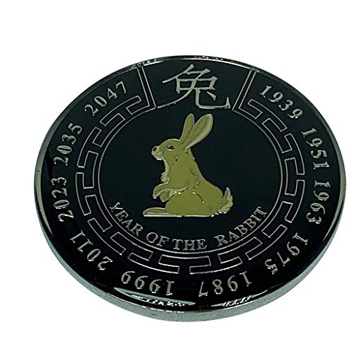 Chinese New Year Zodiac Commerative Black Coin (Rabbit)