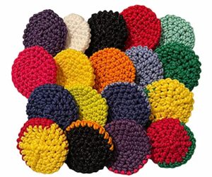 handmade nylon kitchen scrubbers - pot scrubbers - sponge - scouring pad - reusable - scrubbies - set of 3 (or 4) - double thickness - large