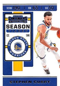 2019-20 panini contenders season ticket #92 stephen curry golden state warriors nba basketball trading card