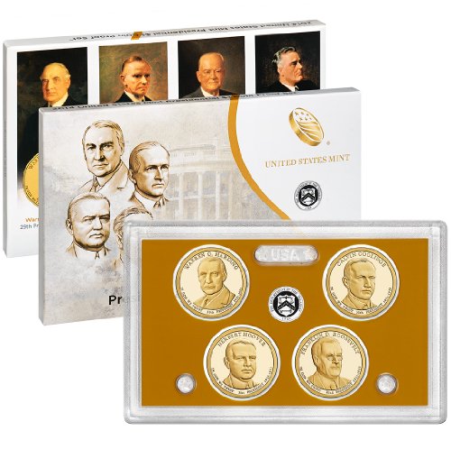 2014 S Presidential Dollar 2014 S US Mint Presidential Proof Set 4 Coin Complete Proof