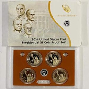 2014 S Presidential Dollar 2014 S US Mint Presidential Proof Set 4 Coin Complete Proof