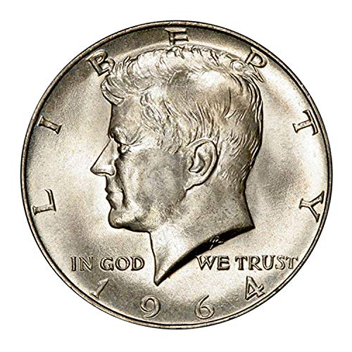 1964 D - 90% Silver JFK Brilliant Uncirculated Half Dollar BU