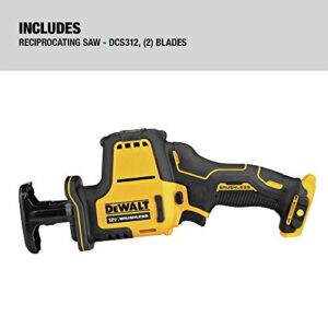 DEWALT XTREME 12V MAX* Reciprocating Saw, One-Handed, Cordless, Tool Only (DCS312B)