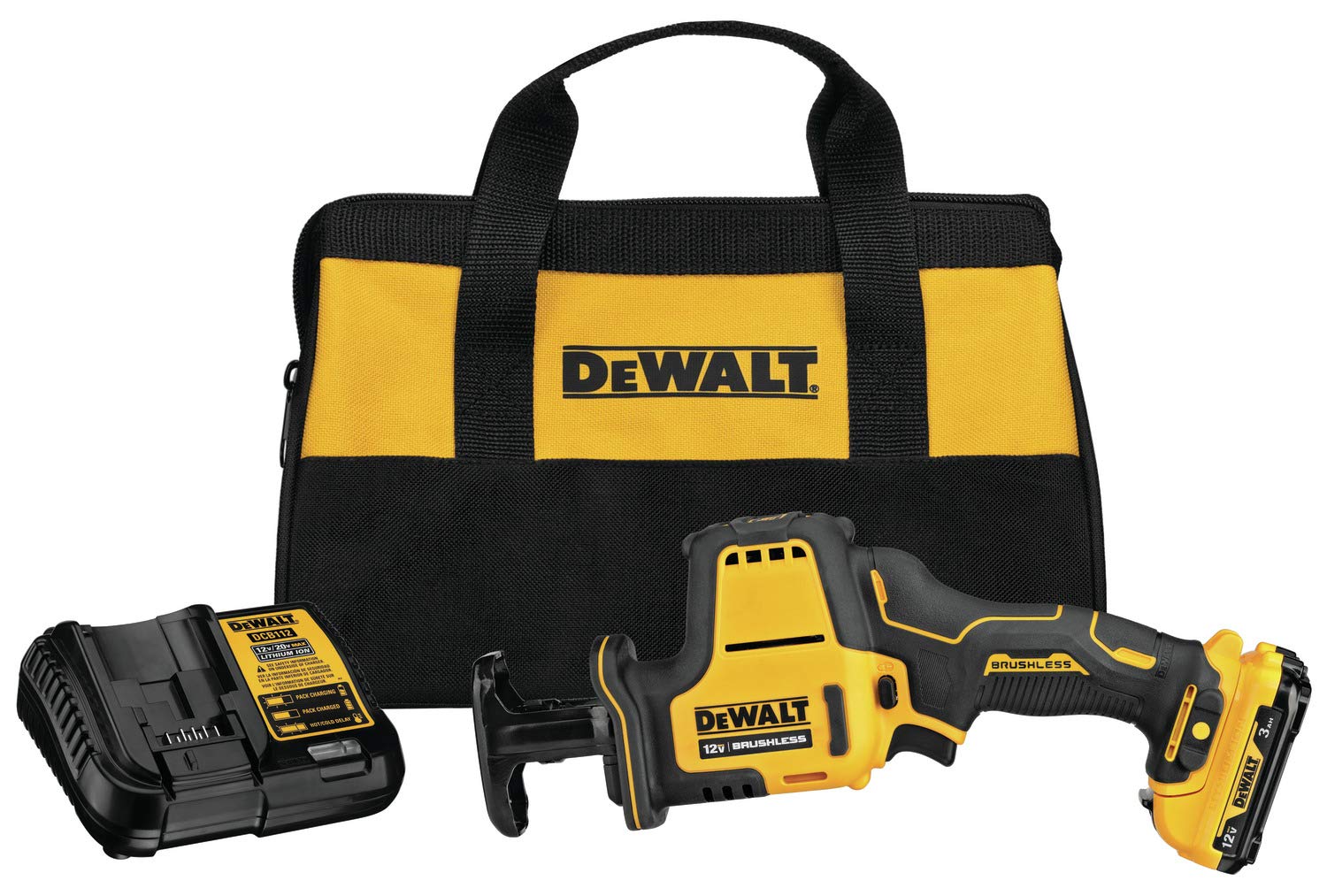 DEWALT XTREME 12V MAX* Reciprocating Saw, One-Handed, Cordless Kit (DCS312G1)