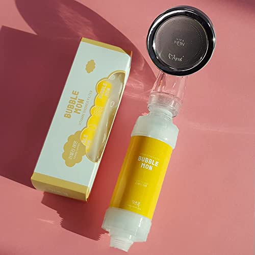 BUBBLEMON Vitamin Shower Filter (Lovely Lemon) Vitamin C Shower Filter Skin Moisturizing Protect Skin Dry Made in Korea